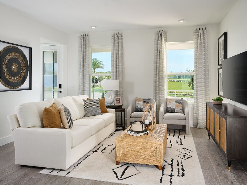 Furnished interior view inside a new home in The Meadow at Crossprairie Bungalows, St. Cloud (Image 6).