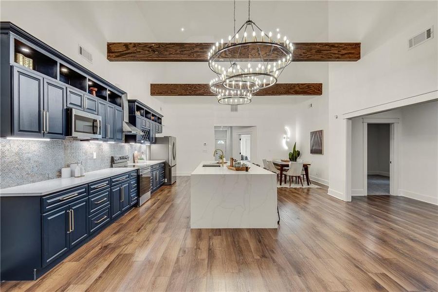 Furnished interior view inside a new home in , Atlanta (Image 7). Furnished interior view inside a new home in , Atlanta (Image 7).