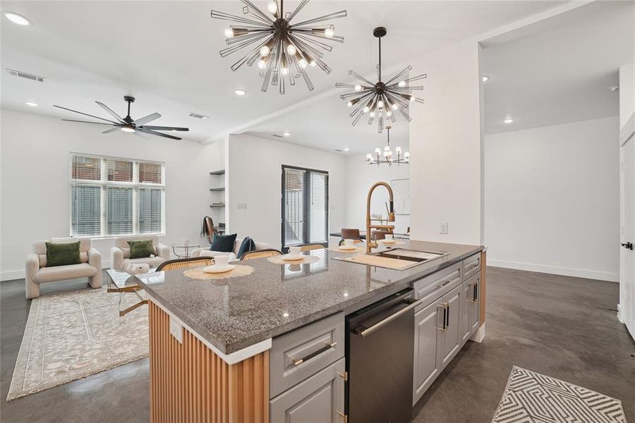 Furnished interior view inside a new home in , Dallas (Image 7). Furnished interior view inside a new home in , Dallas (Image 7).