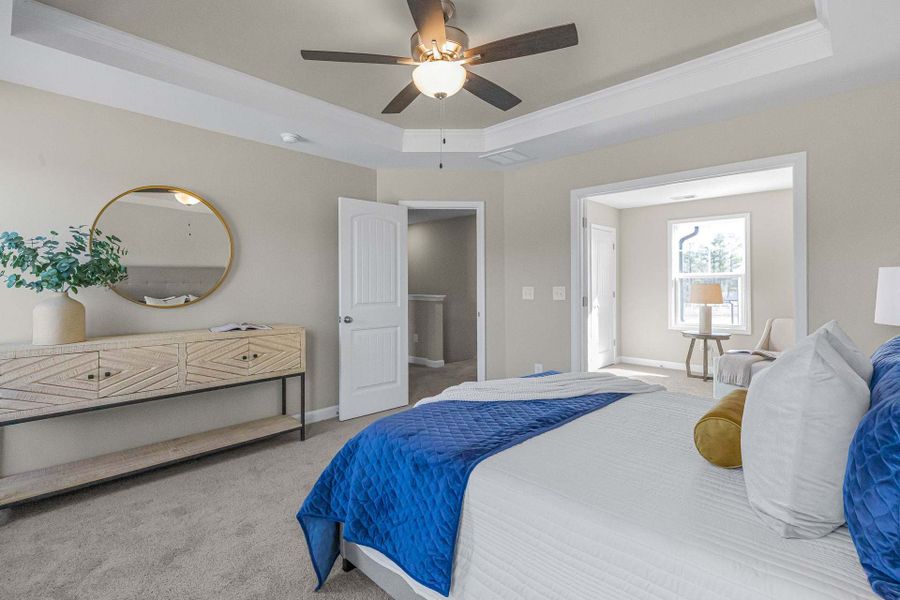 Representative furnished interior of a home built from the Aberdeen by Caviness & Cates Communities in Bartlett Manor, Youngsville (Image 165).