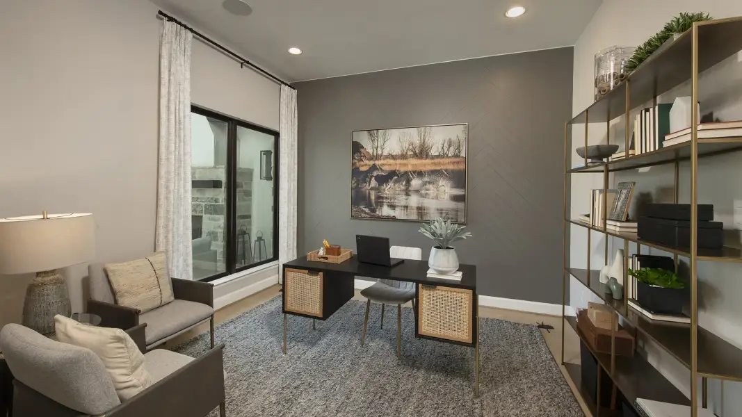 Representative furnished interior of a home built from the 4428S by Perry Homes in Elyson, Katy (Image 10).