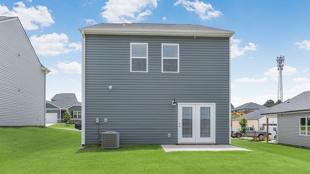 Exterior details and patio area of a home in Captain's Corner, Grovetown (Image 2).