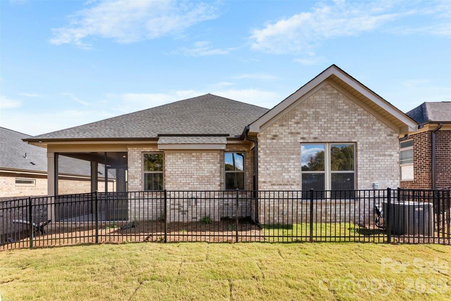 Exterior details and patio area of a home in The Courtyards on New Hope, Gastonia (Image 4).