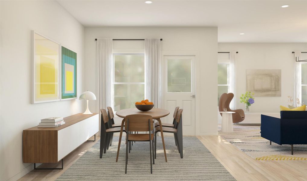 Charming dining area (*Artist rendering used for illustration purposes only.)