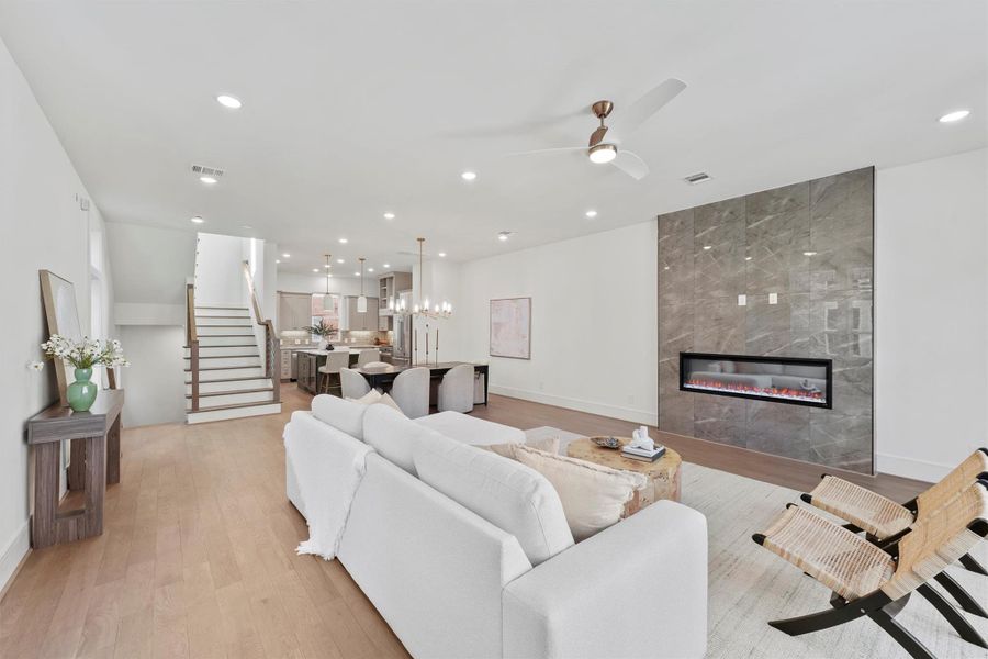 Furnished interior view inside a new home in , Houston (Image 15).