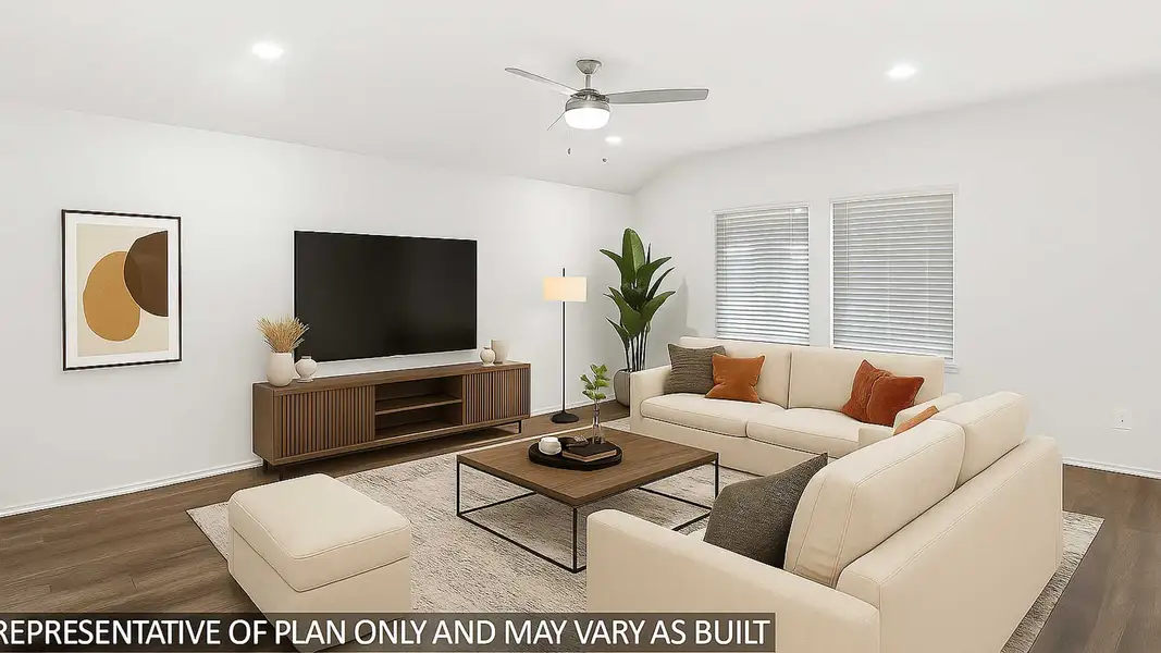 Furnished interior view inside a new home in Sunterra, Katy (Image 4).