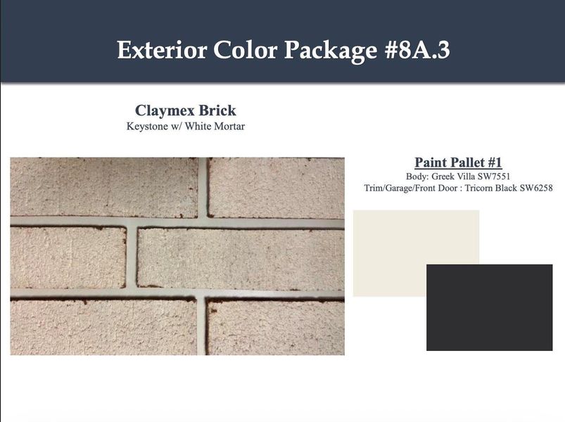 Sample of building materials used in homes in Windcress, Cove (Image 3). Sample of building materials used in homes in Windcress, Cove (Image 3).