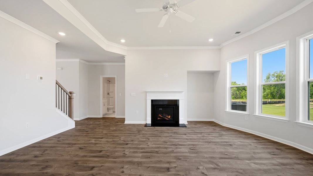 Spacious, unfurnished interior of a new home in Evergreen Crossing, Locust Grove (Image 23). Spacious, unfurnished interior of a new home in Evergreen Crossing, Locust Grove (Image 23).