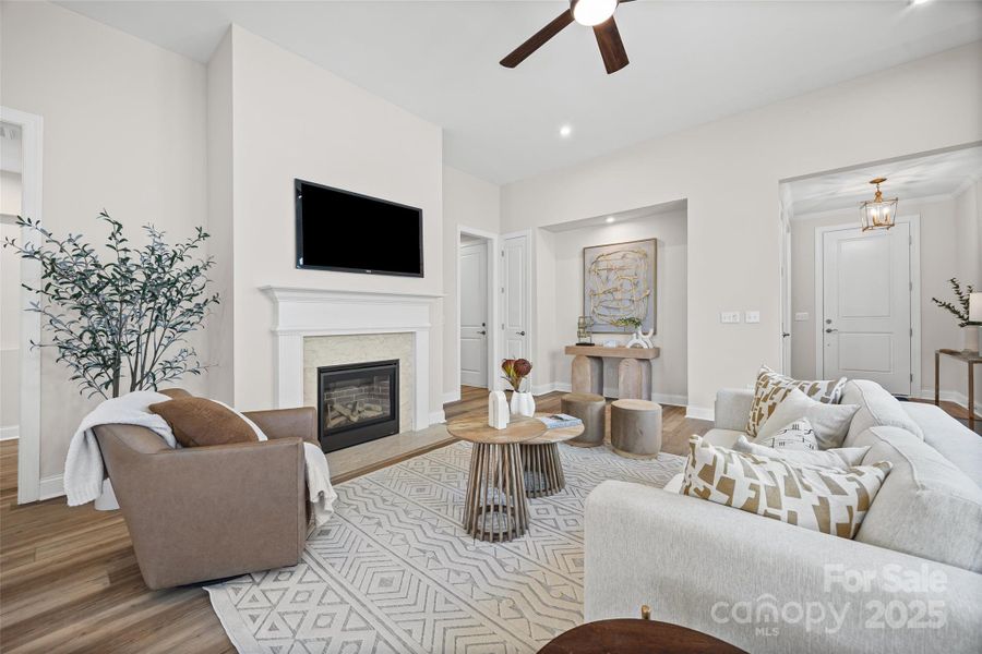 Furnished interior view inside a new home in Handsmill on Lake Wylie, York (Image 10).