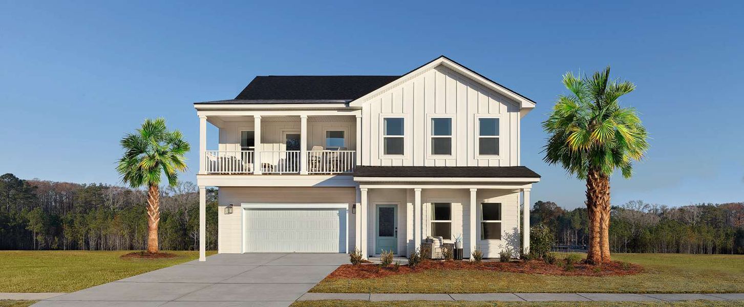 Representative exterior photo of a completed home built from the Jefferson by Ashton Woods in Watson Hill, Summerville, SC (Image 19).