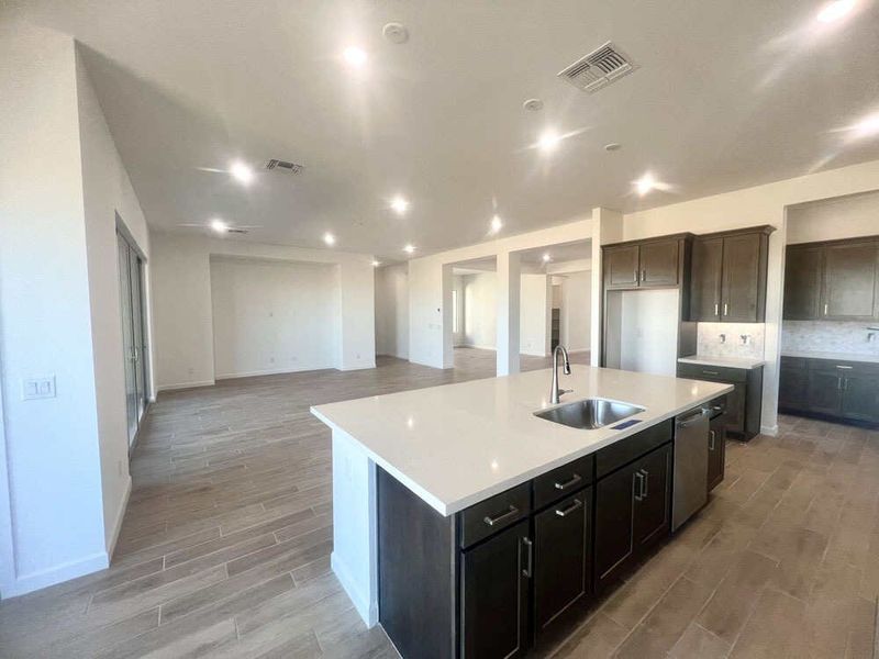 Kitchen and great room