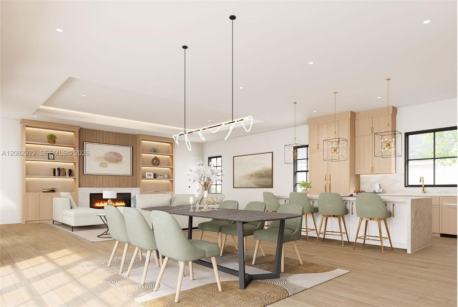 Furnished interior view inside a new home in , Boynton Beach (Image 6).