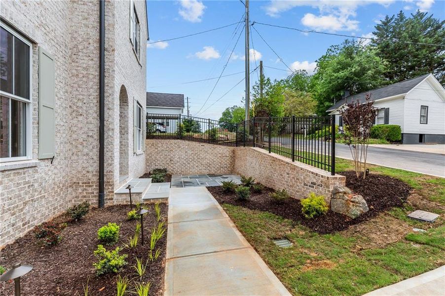 Exterior details and patio area of a home in , Buford (Image 3).