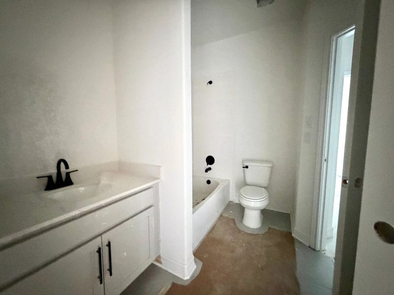 Construction Progress - Second Bathroom