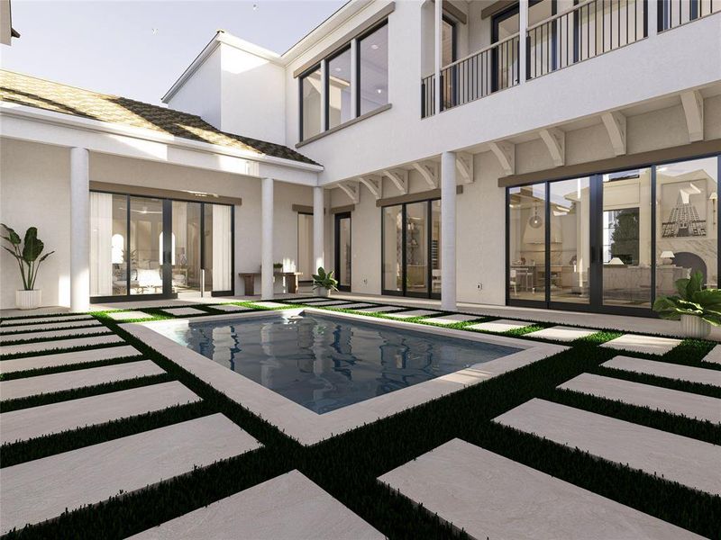 Exterior details and patio area of a home in , Heath (Image 3).