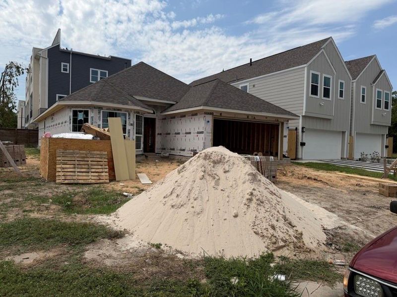 In-progress construction of a new home in , Houston, TX (Image 4).