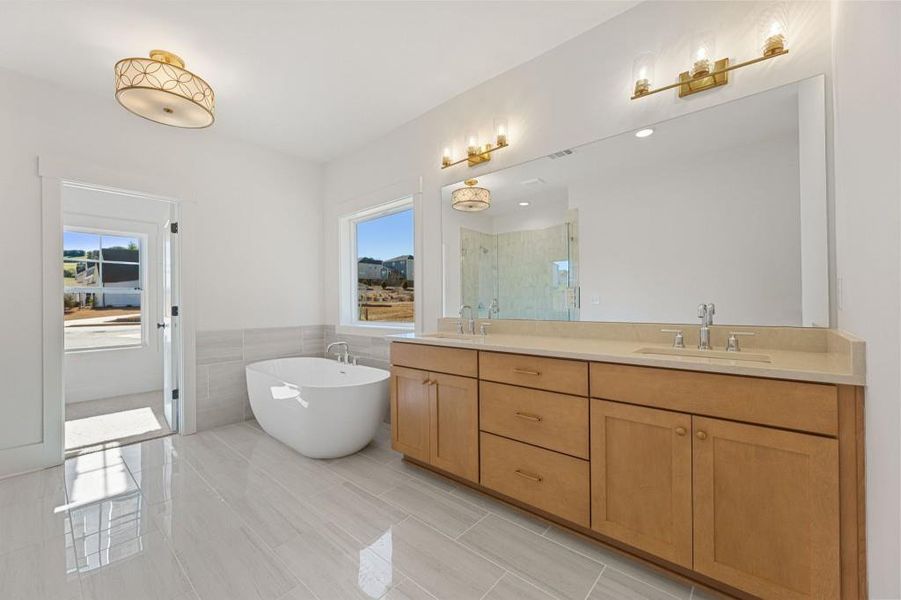 Furnished interior view inside a new home in Hillshire, Cumming (Image 9).