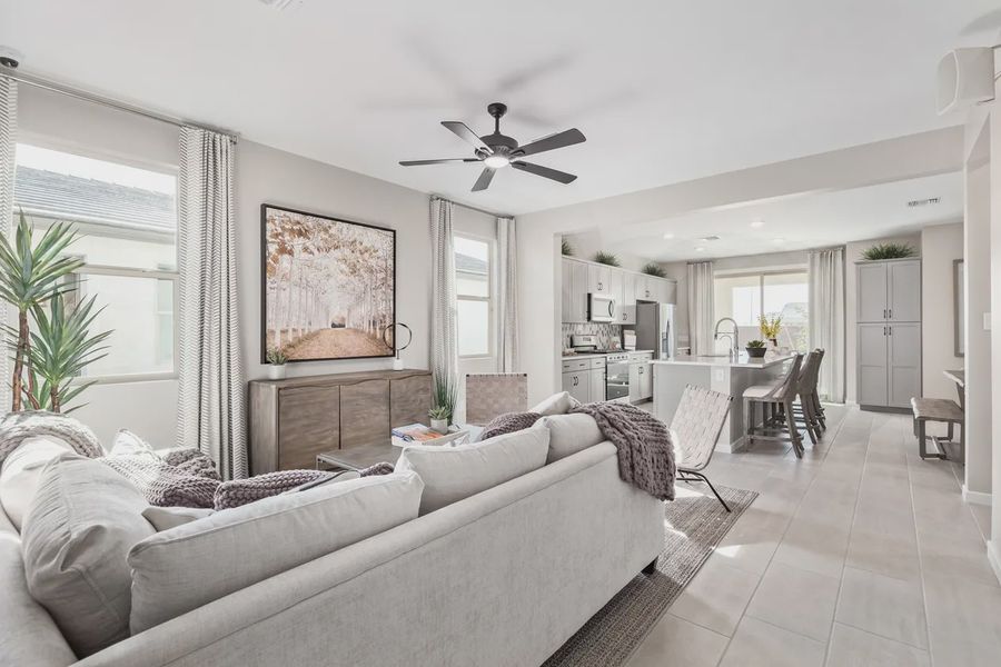 Furnished interior view inside a new home in Camilo at Santana, Yuma (Image 7).