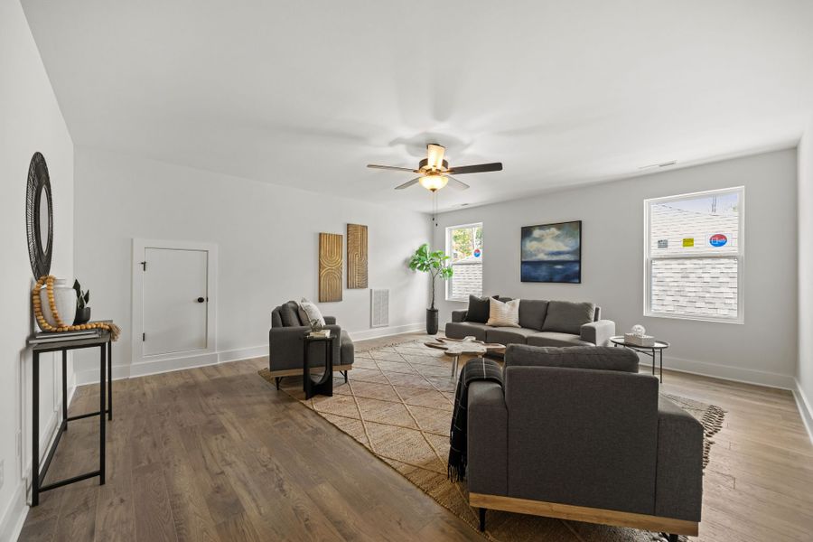 Representative furnished interior of a home built from the Hampton by Parkside Builders in Givens Park, Chattanooga (Image 32). Representative furnished interior of a home built from the Hampton by Parkside Builders in Givens Park, Chattanooga (Image 32).