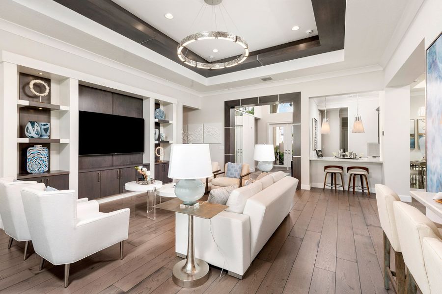 Representative furnished interior of a home built from the Carlyle by GL Homes in Valencia Grand (55+), Boynton Beach (Image 8).