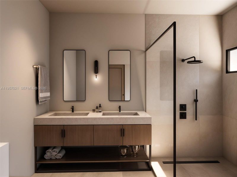 Furnished interior view inside a new home in , Hollywood (Image 11).