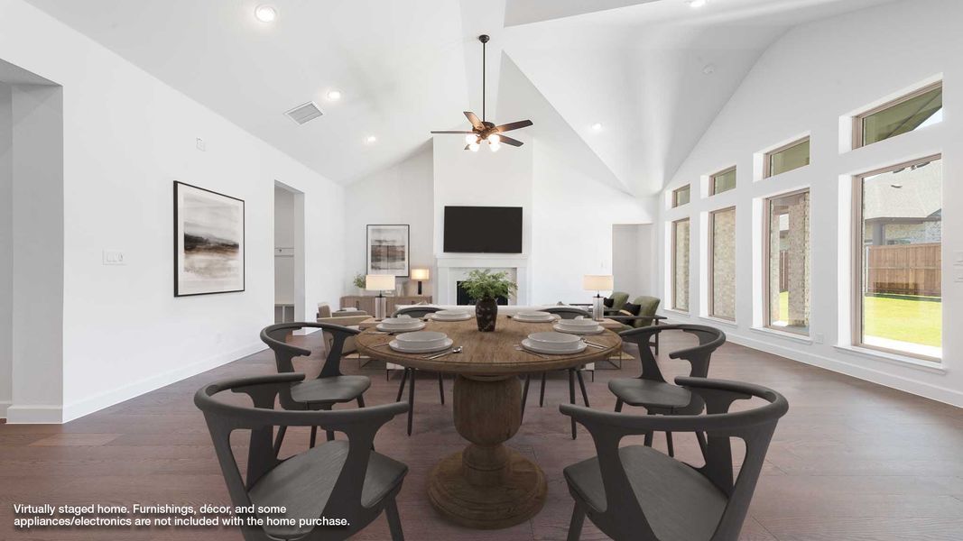 Representative furnished interior of a home built from the 3310W by Perry Homes in Sonoma Verde, Rockwall (Image 4).
