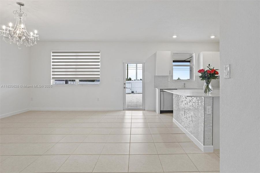 Furnished interior view inside a new home in , Miami (Image 11).