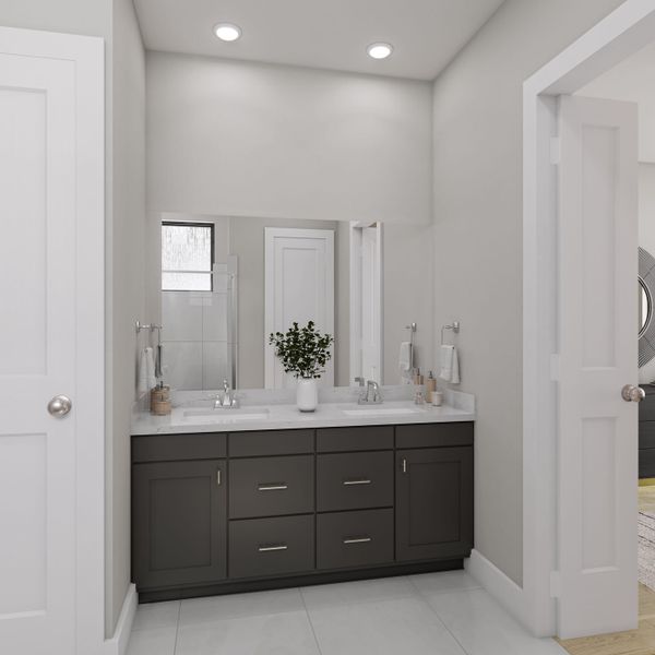 Furnished interior view inside a new home in Trillium, Richmond (Image 9).
