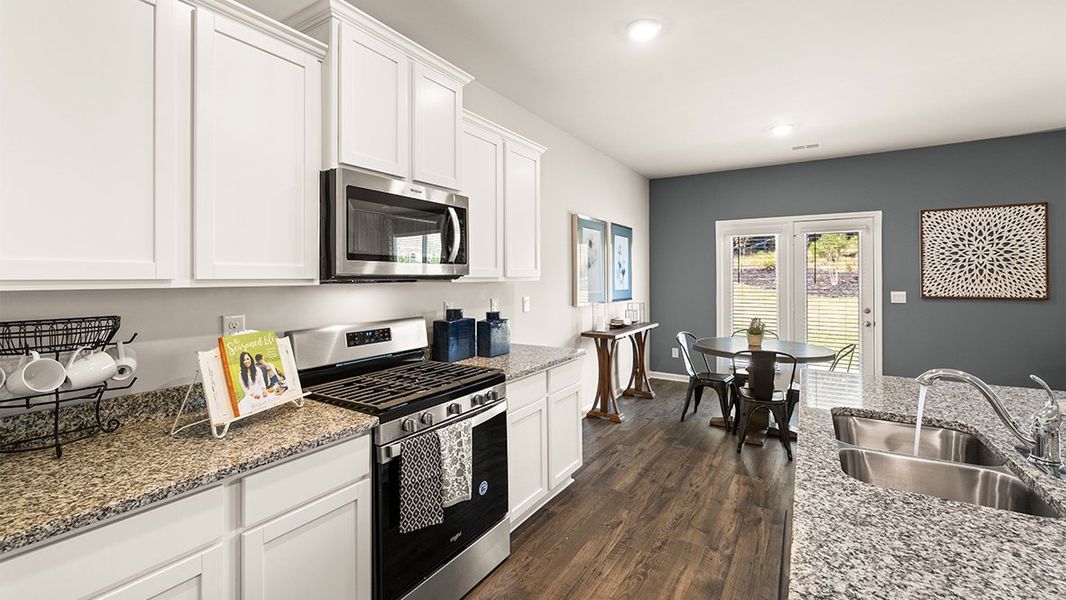 Representative furnished interior of a home built from the Elle by D.R. Horton in Highland Hills, Graniteville (Image 7). Representative furnished interior of a home built from the Elle by D.R. Horton in Highland Hills, Graniteville (Image 7).