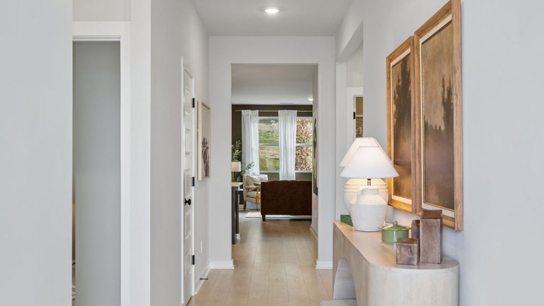 Representative furnished interior of a home built from the Cali by D.R. Horton in Reserve at Hickory Ridge, Columbia (Image 6). Representative furnished interior of a home built from the Cali by D.R. Horton in Reserve at Hickory Ridge, Columbia (Image 6).