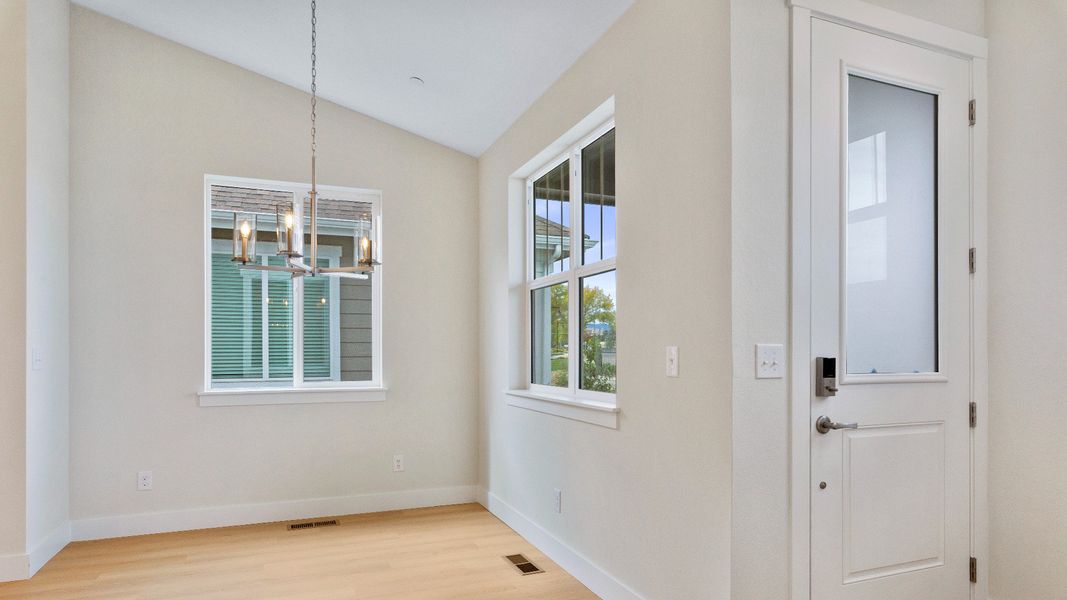 Furnished interior view inside a new home in Dillon Pointe - City, Broomfield (Image 6).