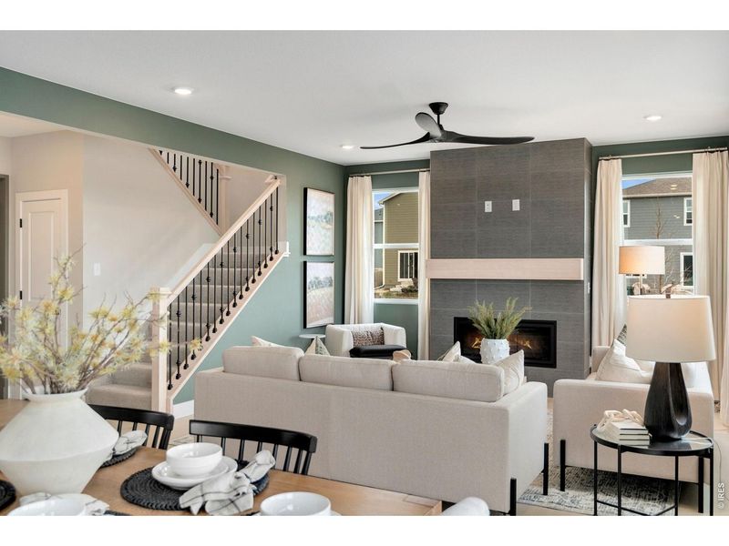 Furnished interior view inside a new home in Hidden Creek, Frederick (Image 10).