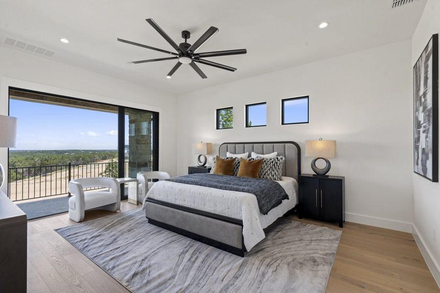 Furnished interior view inside a new home in Milky Way at River Place, Austin (Image 10). Furnished interior view inside a new home in Milky Way at River Place, Austin (Image 10).