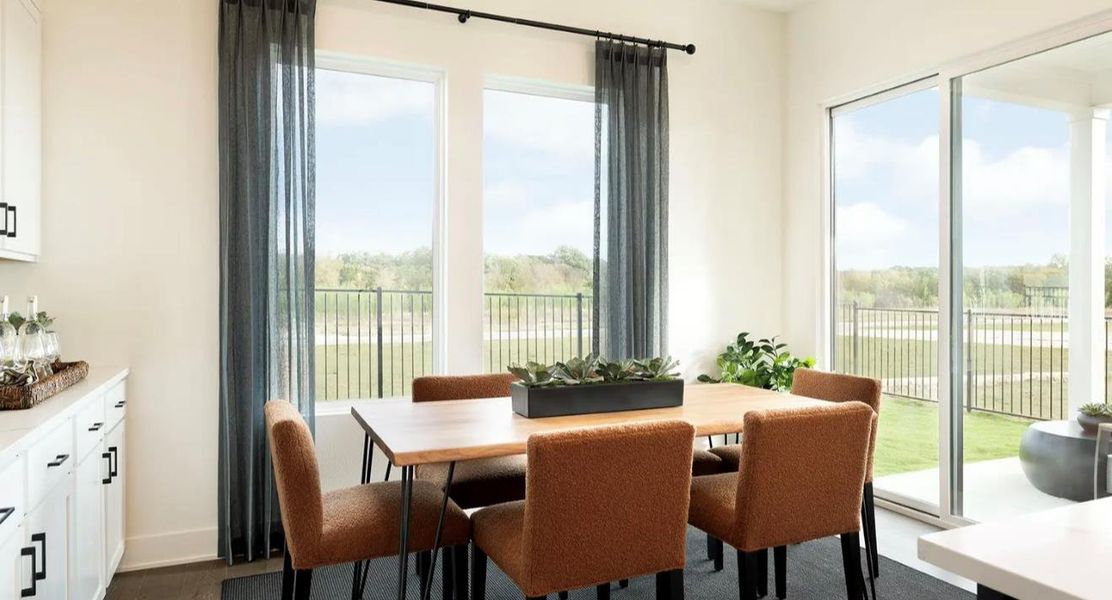 Furnished interior view inside a new home in Novel, Austin (Image 6).