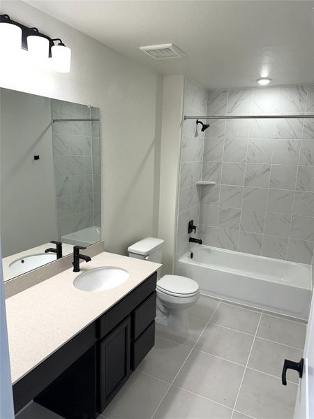 Furnished interior view inside a new home in Salerno - Classic Collection, Round Rock (Image 10). Furnished interior view inside a new home in Salerno - Classic Collection, Round Rock (Image 10).