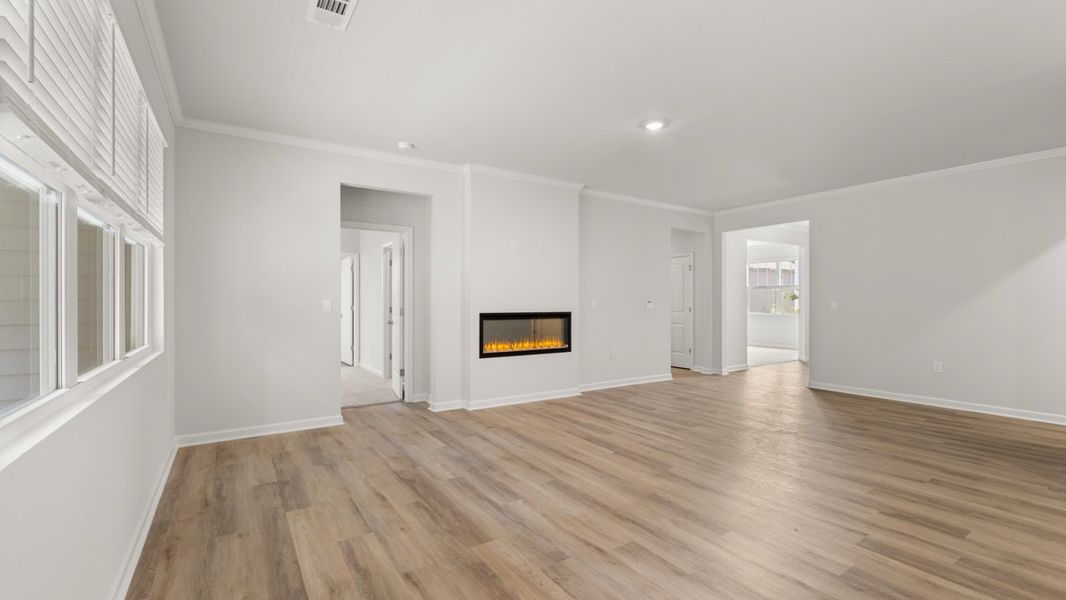 Representative unfurnished interior of a home built from the Booth by D.R. Horton in Grandview at Lanier, Dawsonville (Image 18).