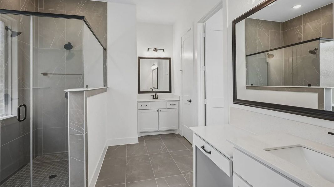 Representative furnished interior of a home built from the Oxford by Chesmar Homes in Parkside on the River, Georgetown (Image 11).