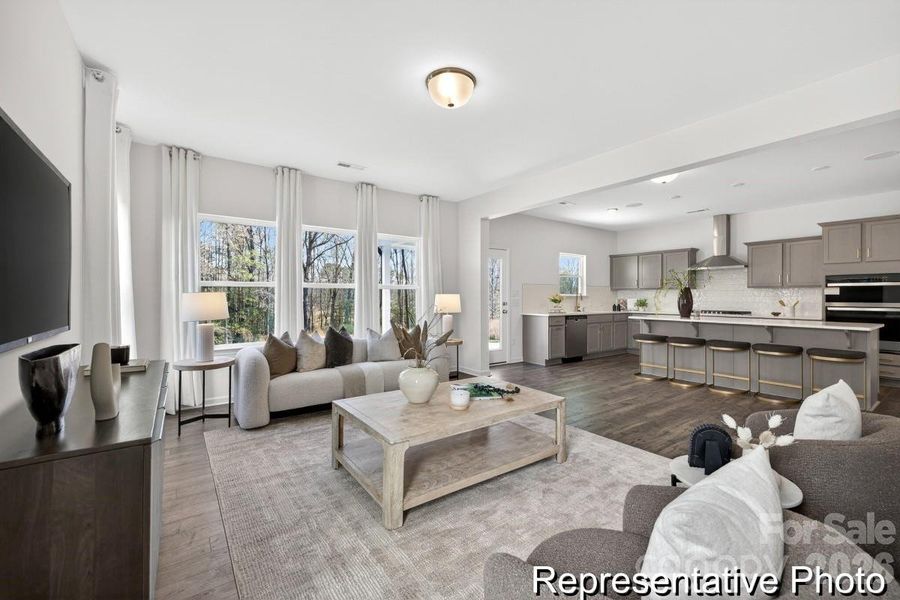 Furnished interior view inside a new home in Morgan Hills, Albemarle (Image 14).