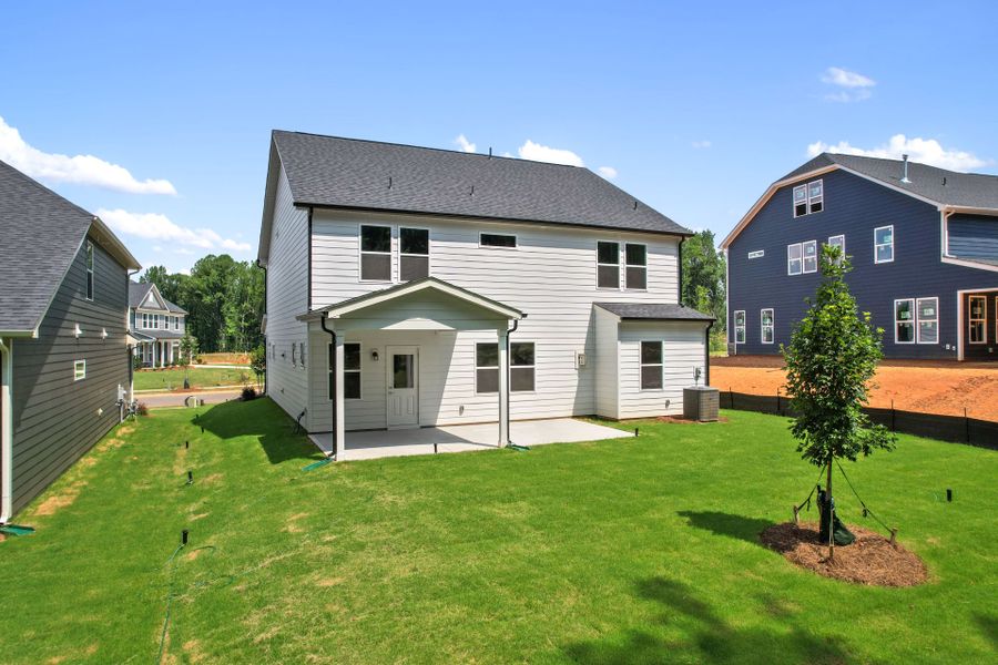 Exterior details and patio area of a home in Michaux Gardens, Belmont (Image 34).
