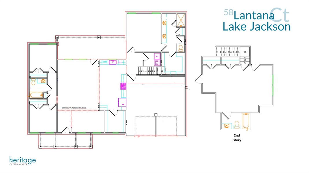 2D floor plan layout of this home in , Lake Jackson, TX (Image 2).