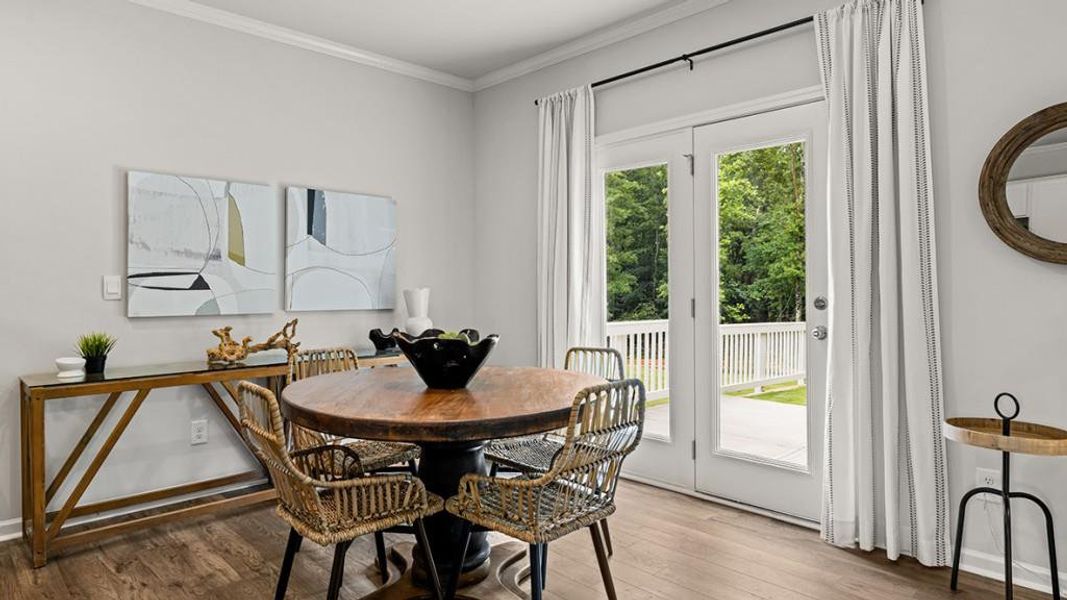 Furnished interior view inside a new home in Braselton Village, Braselton (Image 5). Furnished interior view inside a new home in Braselton Village, Braselton (Image 5).