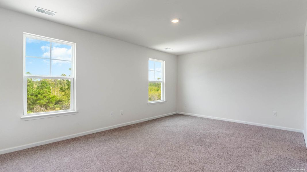 Spacious, unfurnished interior of a new home in The Haven at Indigo Preserve, Leland (Image 27). Spacious, unfurnished interior of a new home in The Haven at Indigo Preserve, Leland (Image 27).
