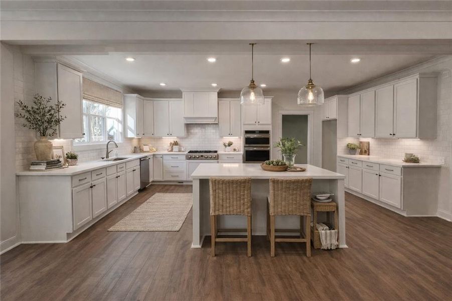 Furnished interior view inside a new home in , Pendergrass (Image 6).
