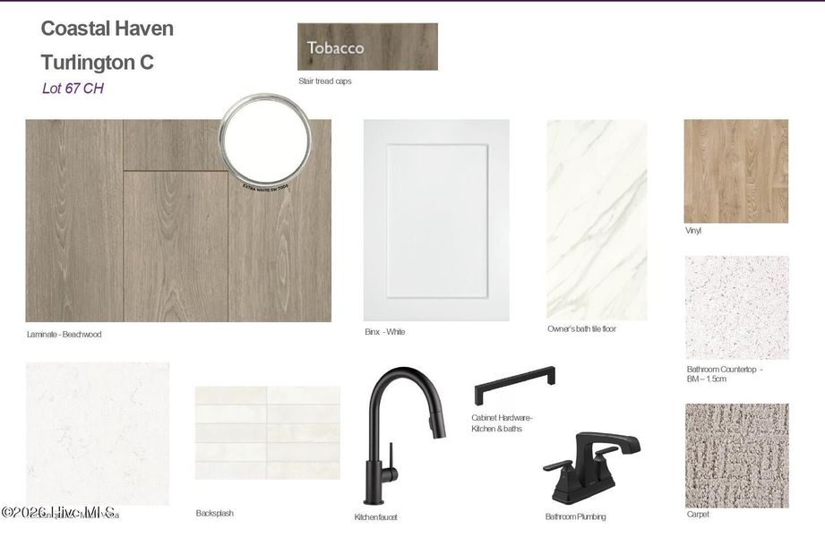 Sample of building materials used in homes in Coastal Haven, Leland (Image 15). Sample of building materials used in homes in Coastal Haven, Leland (Image 15).