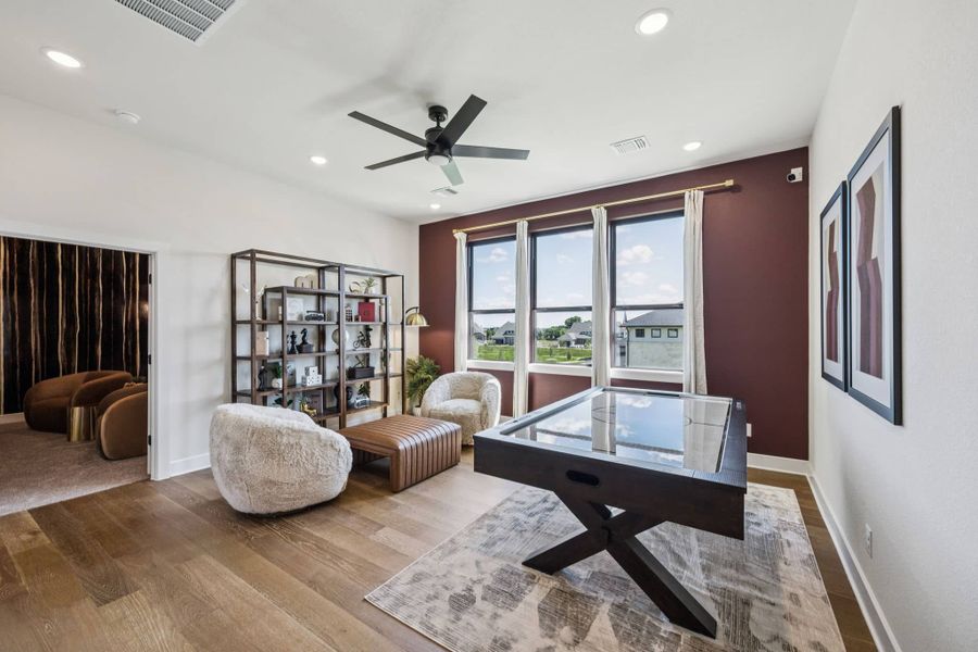 Furnished interior view inside a new home in The Grove Frisco, Frisco (Image 6).