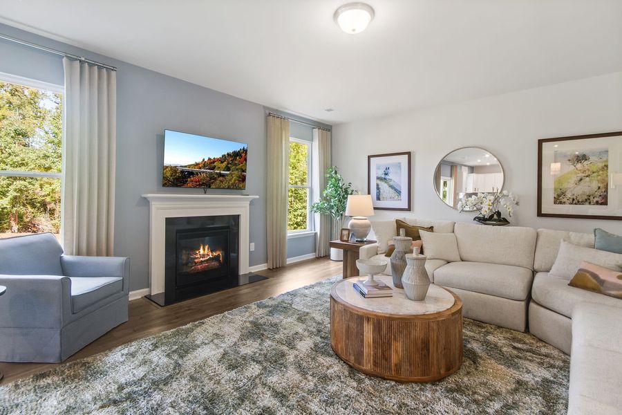 Furnished interior view inside a new home in Bridgeport Single Family Homes, Greenville (Image 4).