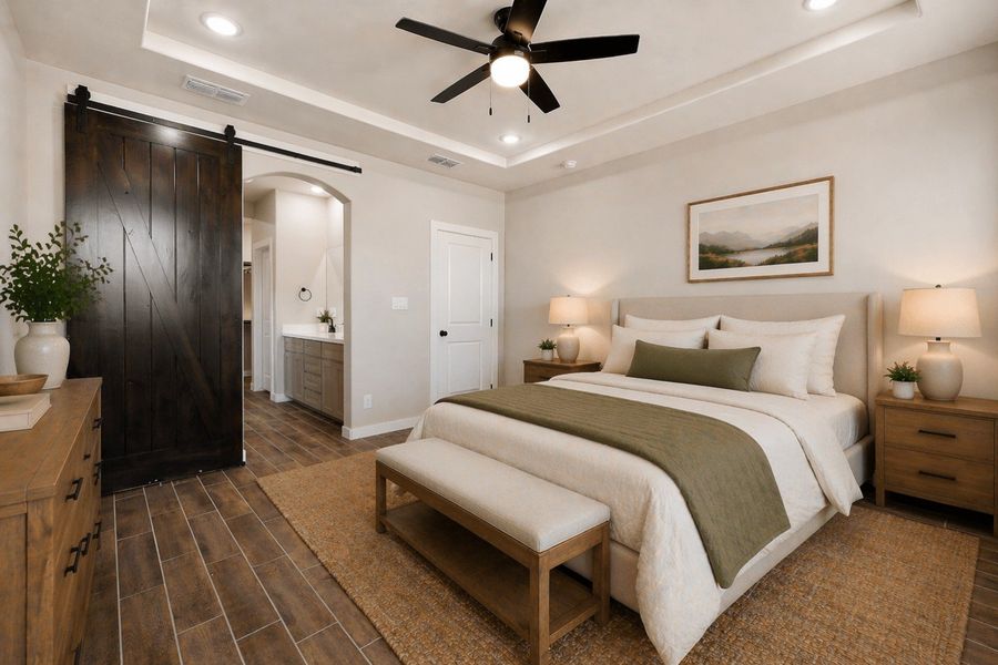 Furnished interior view inside a new home in Paloma Ranch, Harlingen (Image 13).