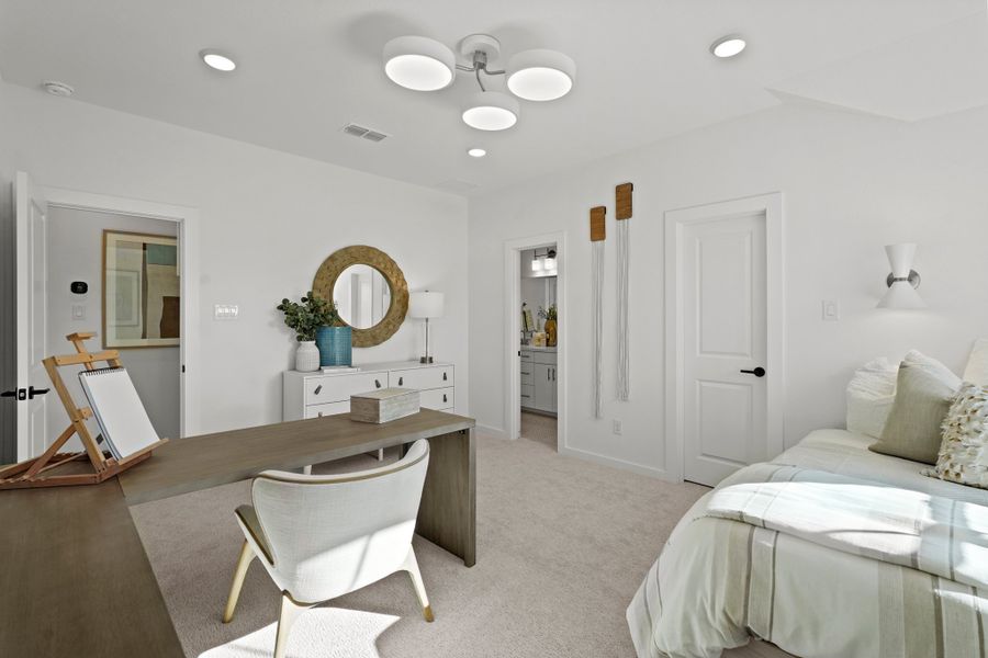Furnished interior view inside a new home in Elyson 45' & 70', Katy (Image 42).