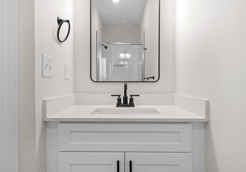 Furnished interior view inside a new home in Hartford Townhomes, Charlotte (Image 23).