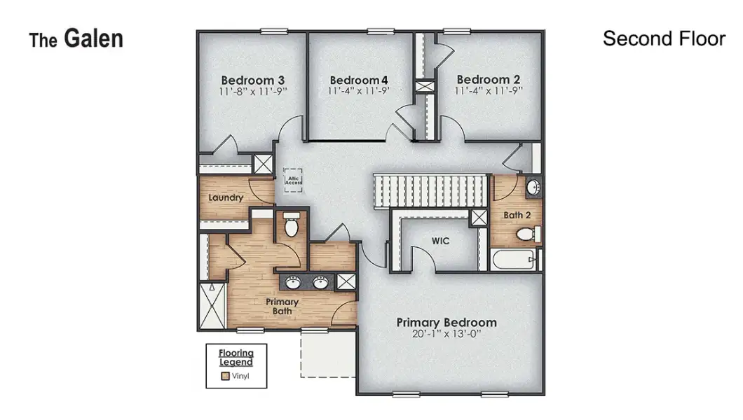 2D floor plan layout of this home in Caspian Ridge, Richlands, NC (Image 5). 2D floor plan layout of this home in Caspian Ridge, Richlands, NC (Image 5).